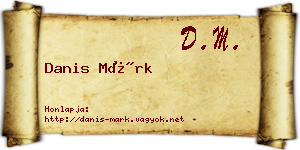 Danis Márk névjegykártya